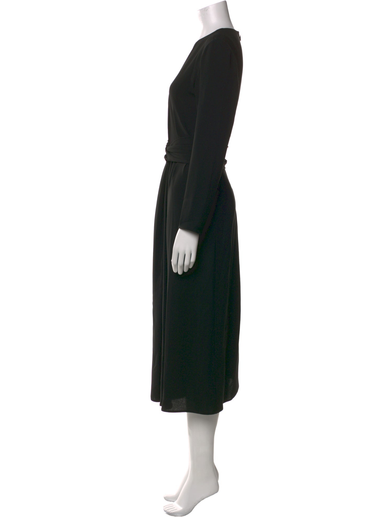 Lafayette 148 Crew Neck Midi Length Dress