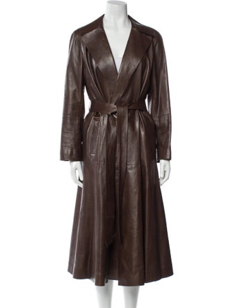 Lafayette 148 Leather Trench Coat