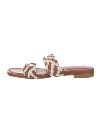 Lafayette 148 Leather Patterned Slides