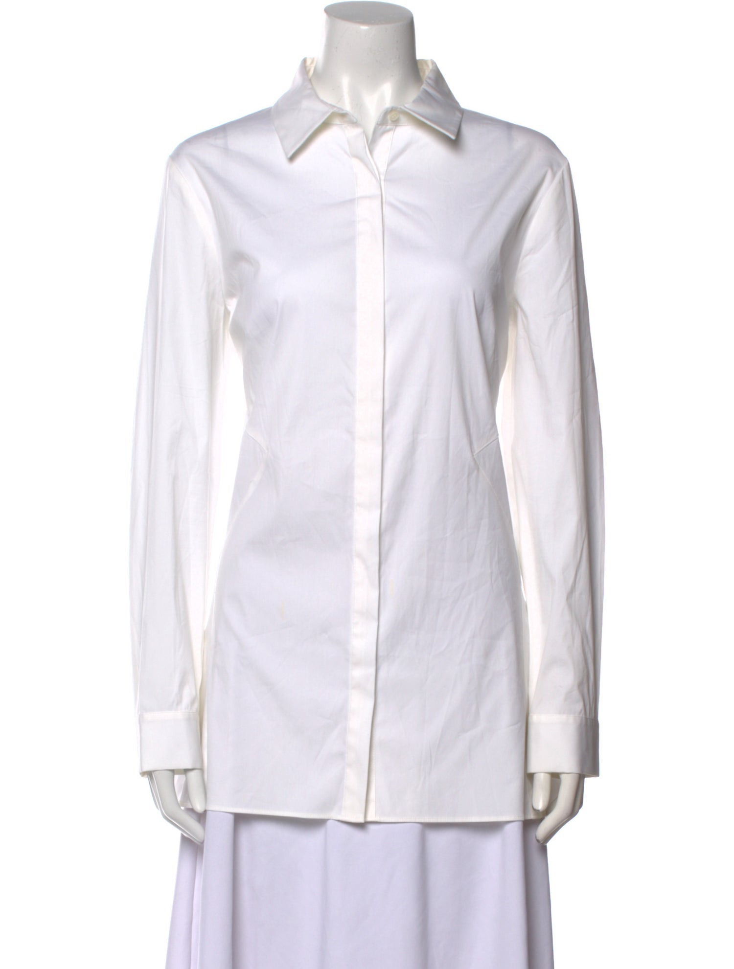 Lafayette 148 Women's White Button Up