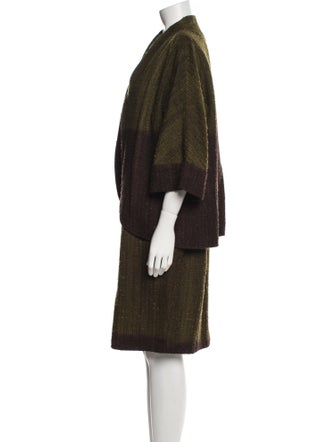 Lafayette 148 Wool Colorblock Pattern Dress Set
