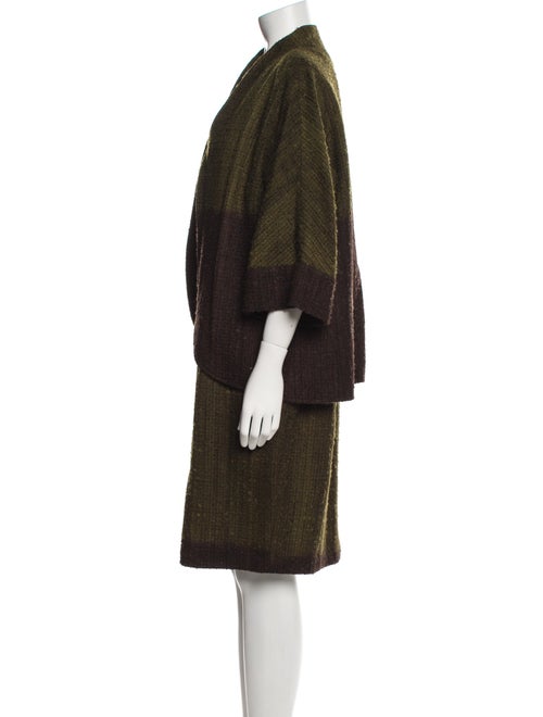 Lafayette 148 Wool Colorblock Pattern Dress Set
