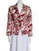 Lafayette 148 Silk Floral Print Blazer
