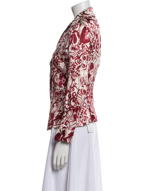 Lafayette 148 Silk Floral Print Blazer