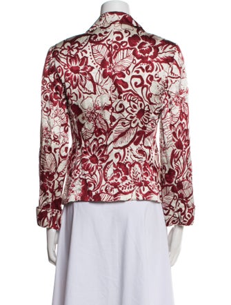 Lafayette 148 Silk Floral Print Blazer