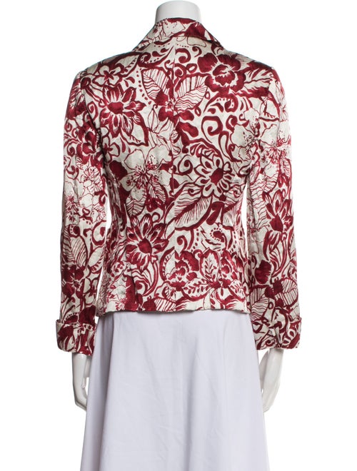 Lafayette 148 Silk Floral Print Blazer
