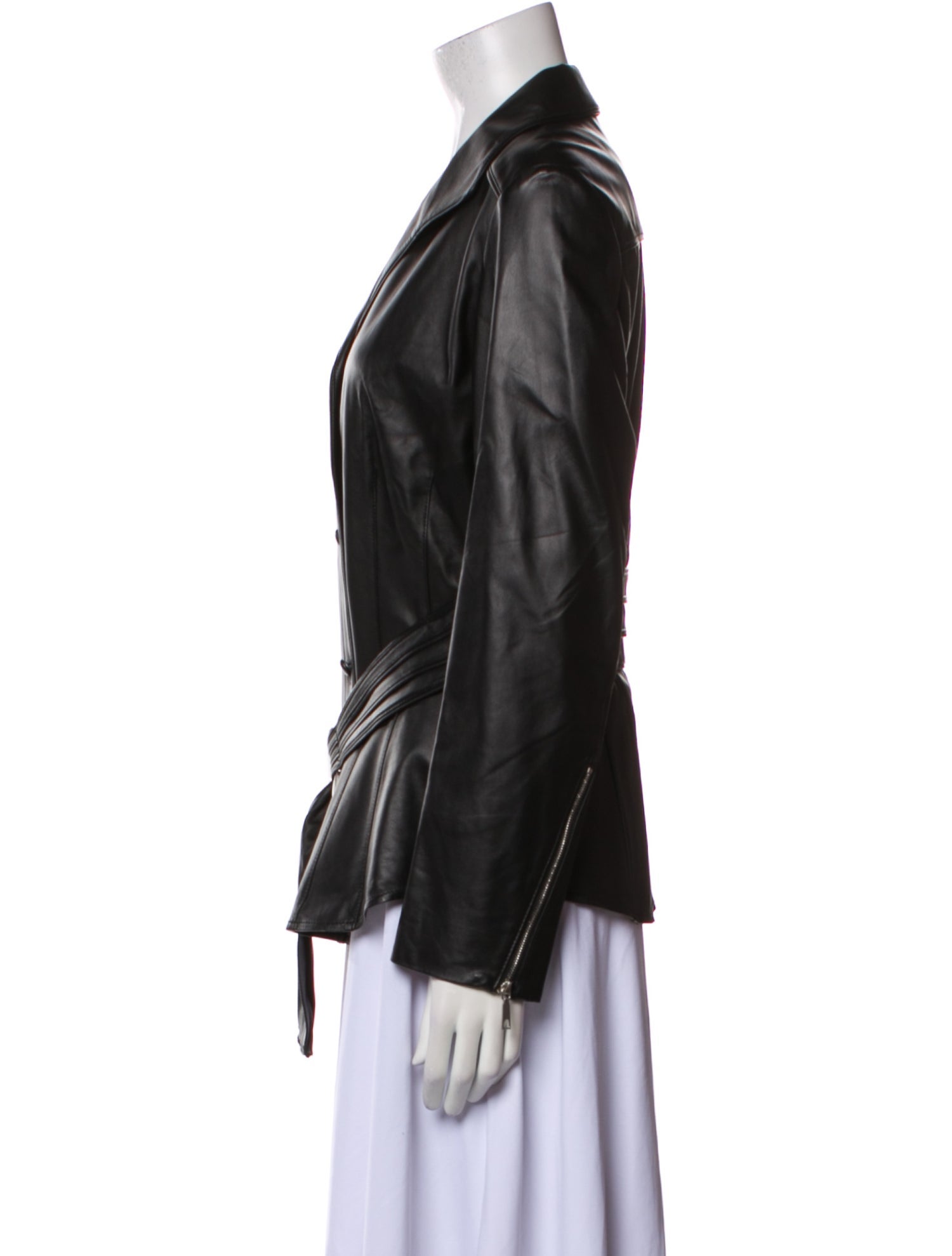 Lafayette 148 Leather Blazer