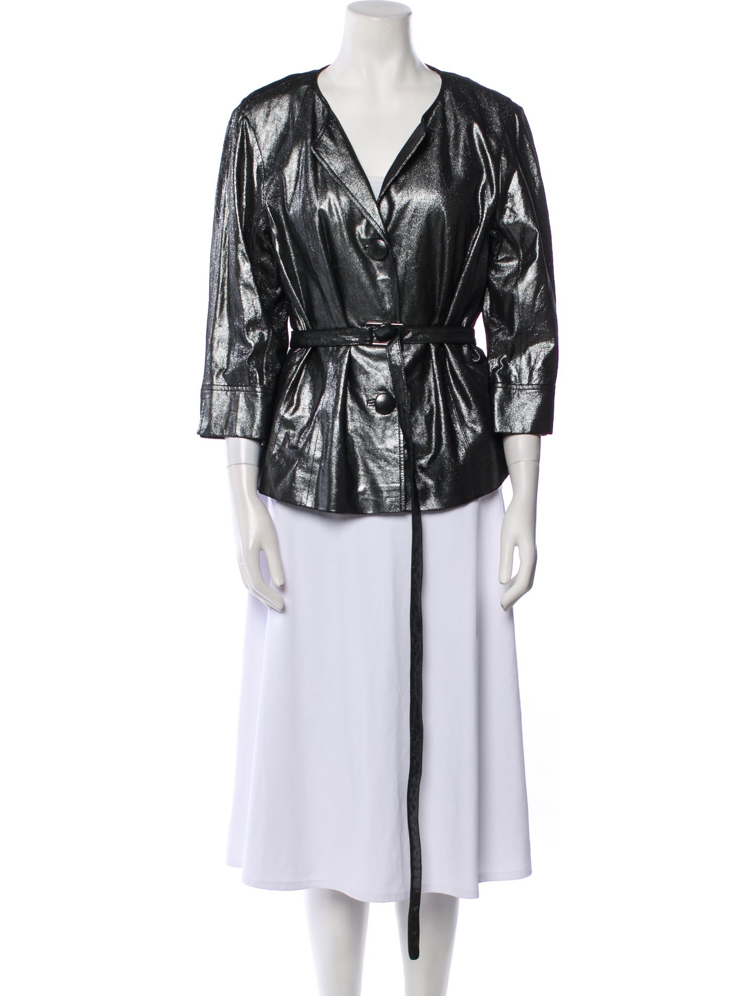 Lafayette 148 Leather Evening Jacket