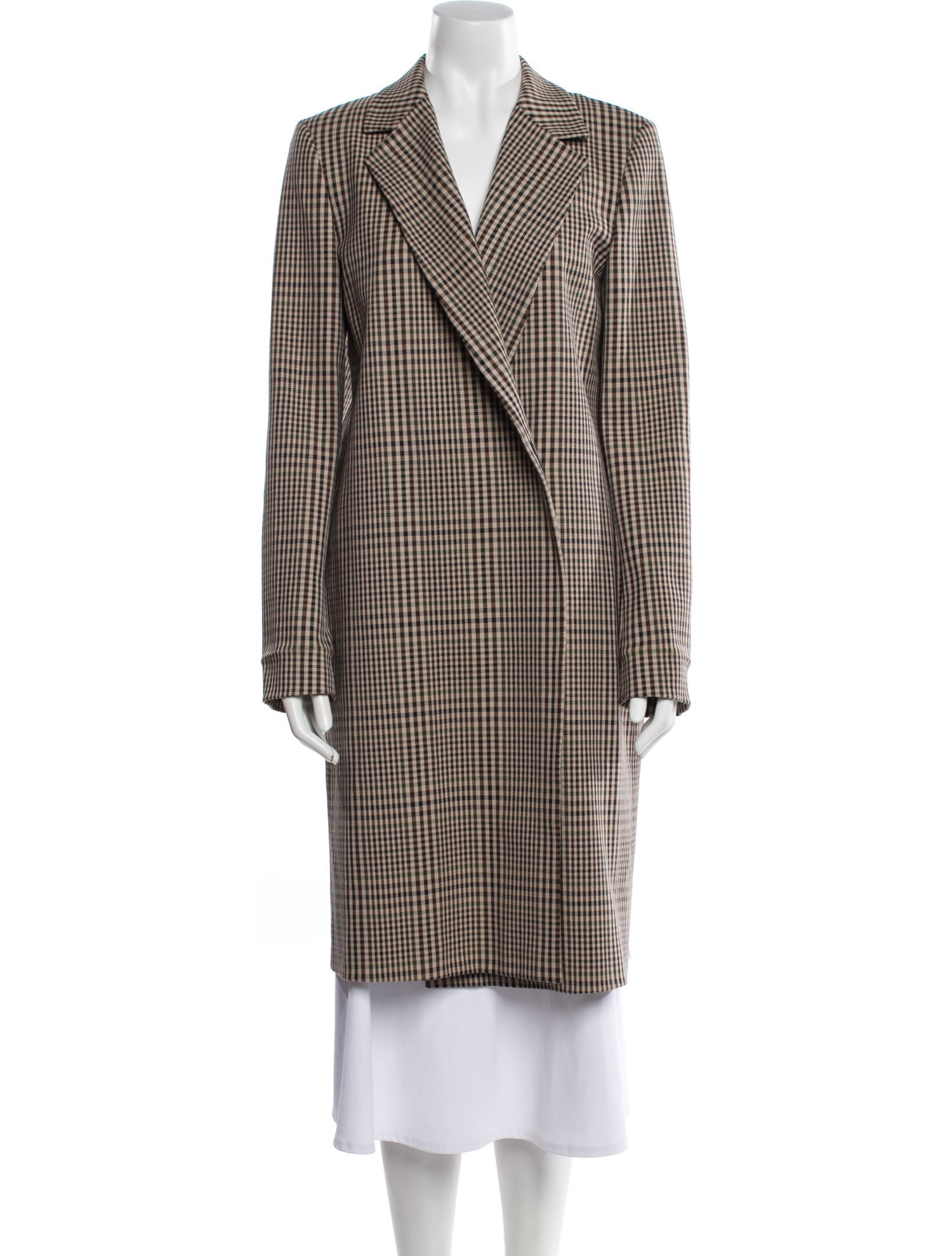 Lafayette 148 Plaid Print Coat