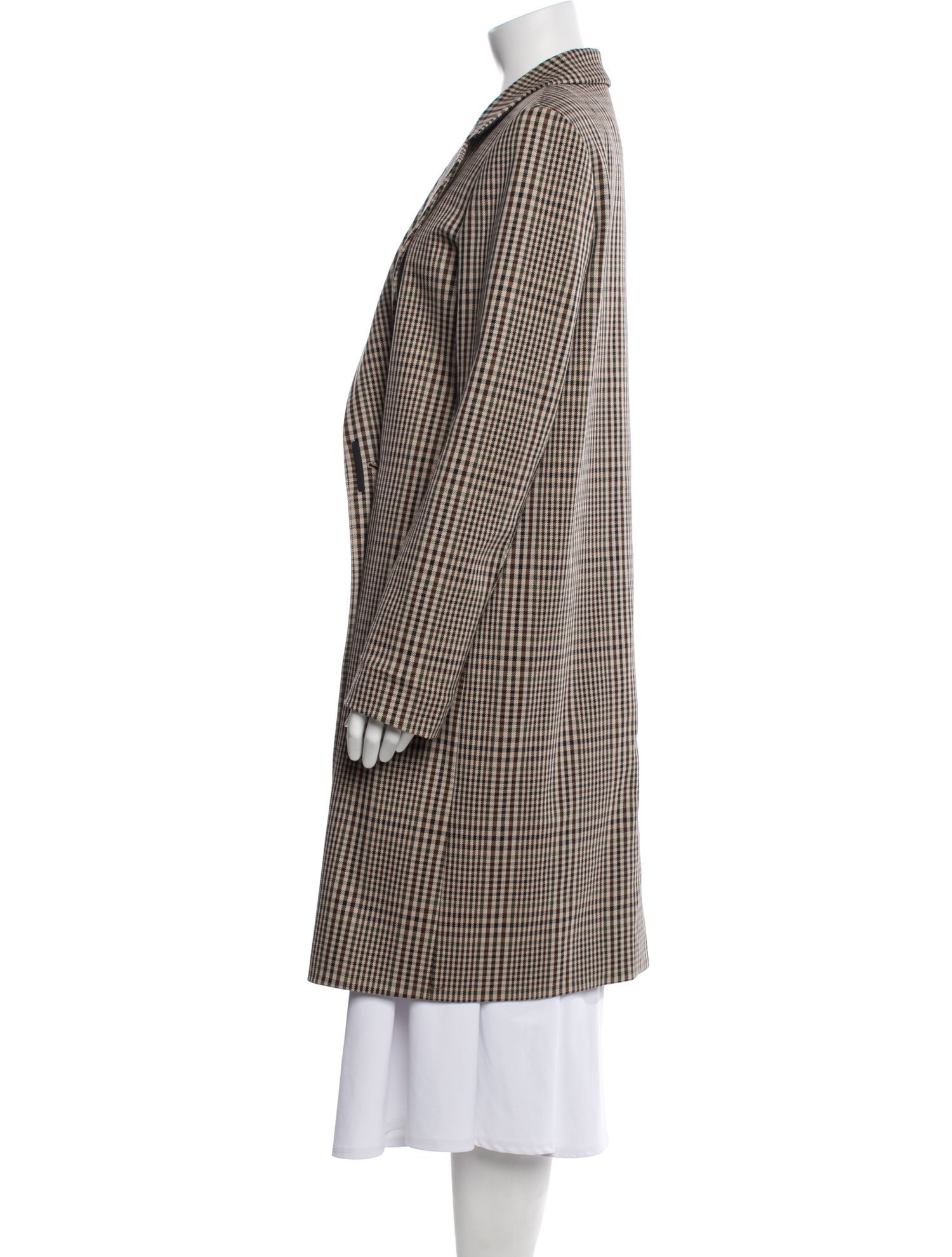 Lafayette 148 Plaid Print Coat