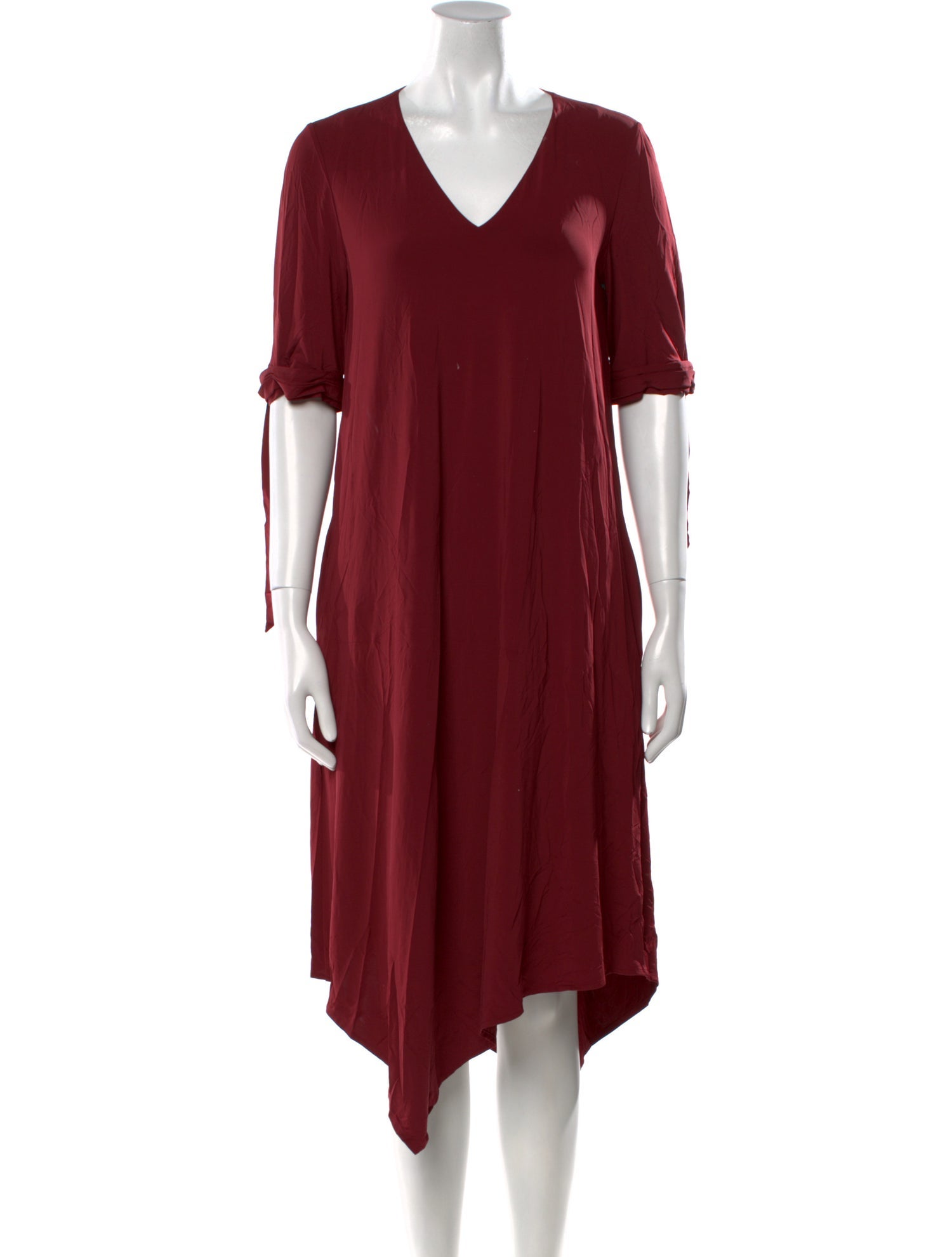 Lafayette 148 V-Neck Midi Length Dress