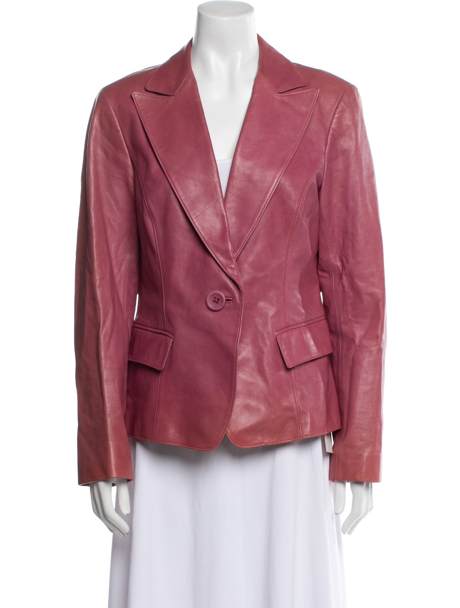 Lafayette 148 Leather Blazer