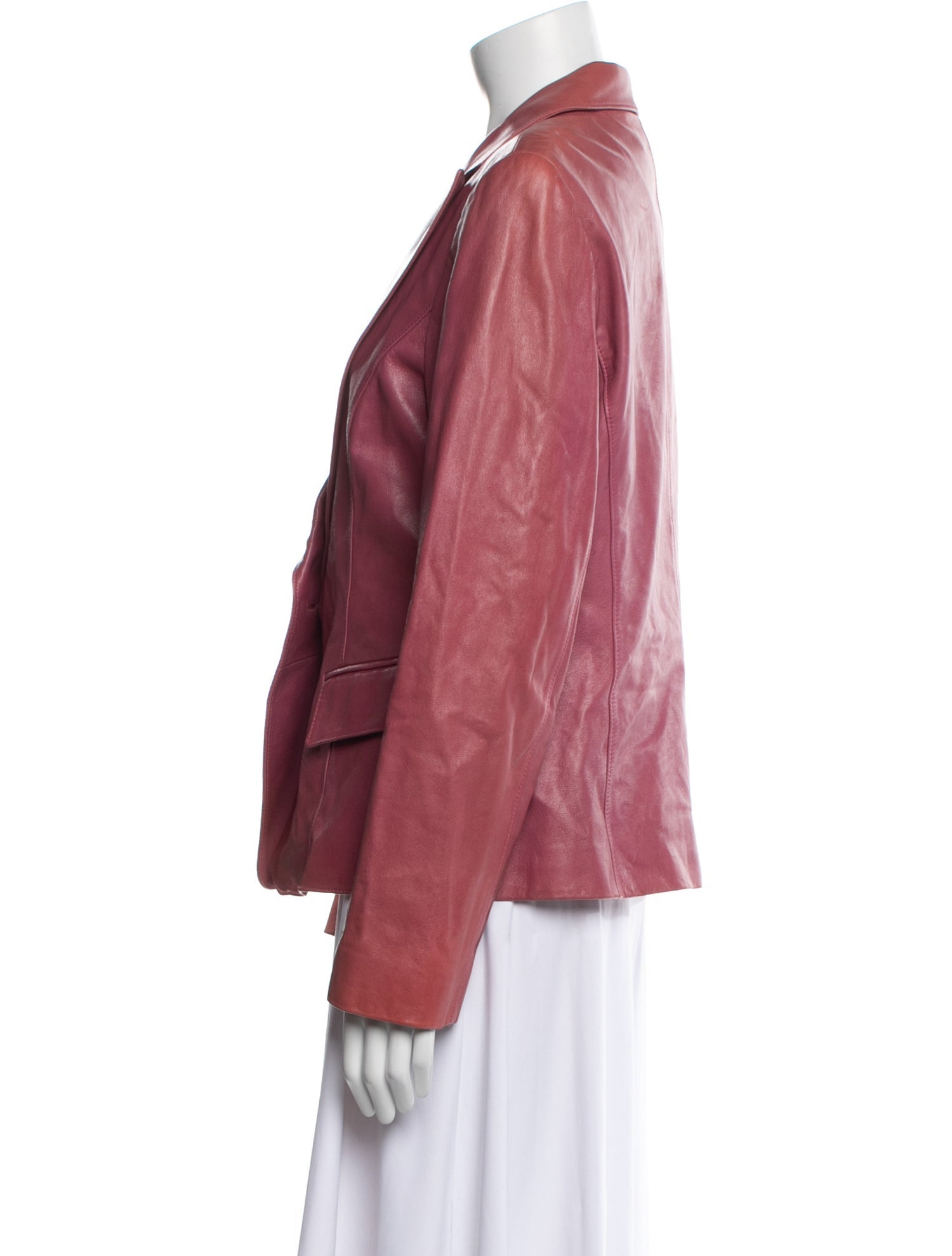 Lafayette 148 Leather Blazer