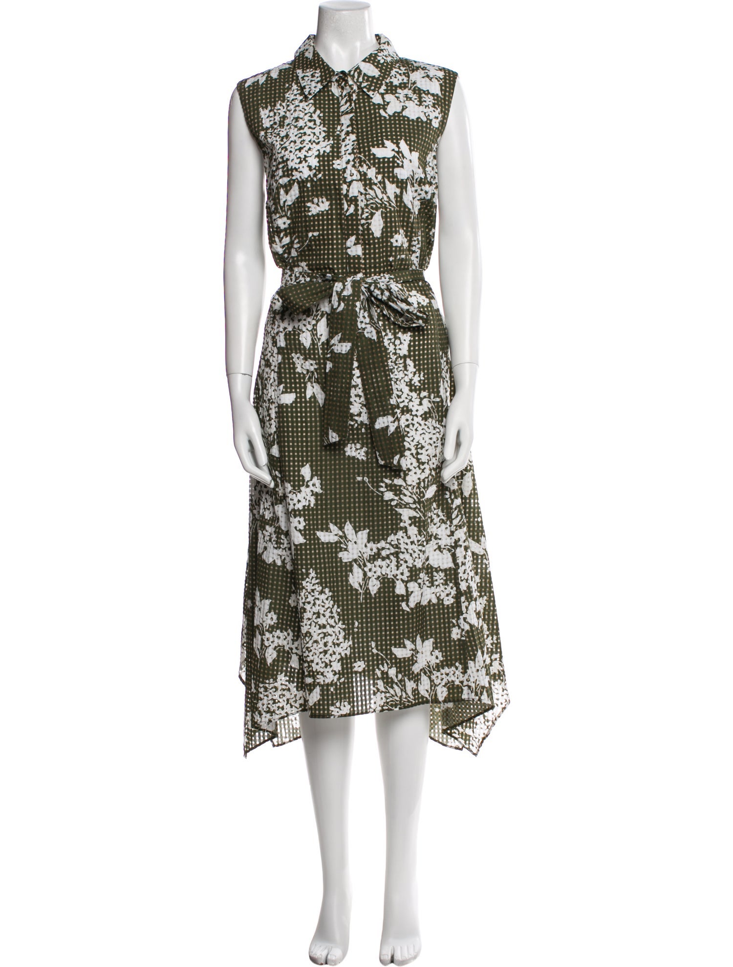 Lafayette 148 Floral Print Long Dress w/ Tags