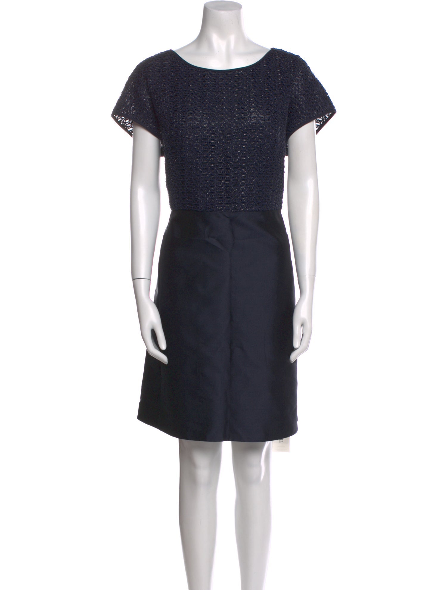 Lafayette 148 Scoop Neck Mini Dress