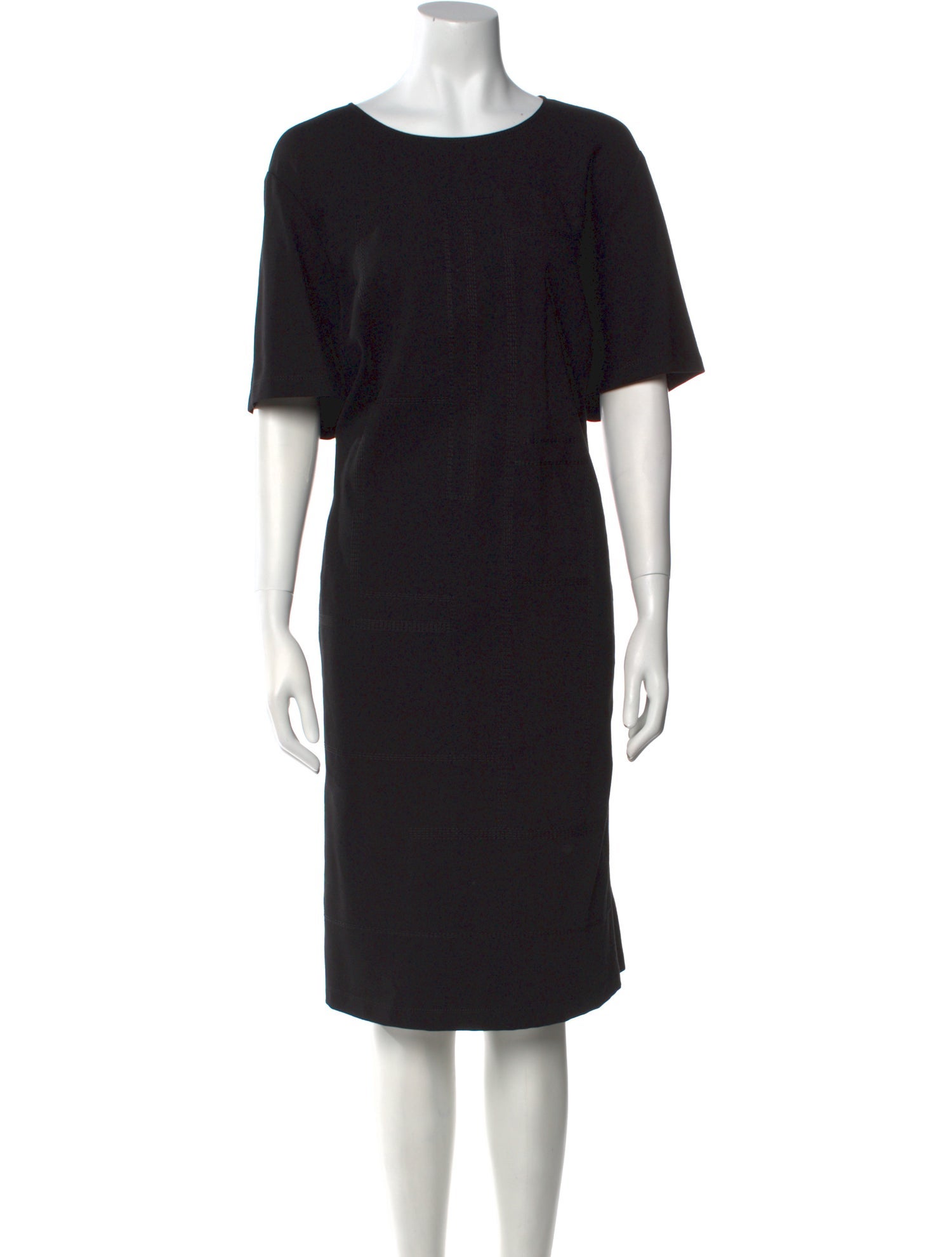 Lafayette 148 Bateau Neckline Midi Length Dress