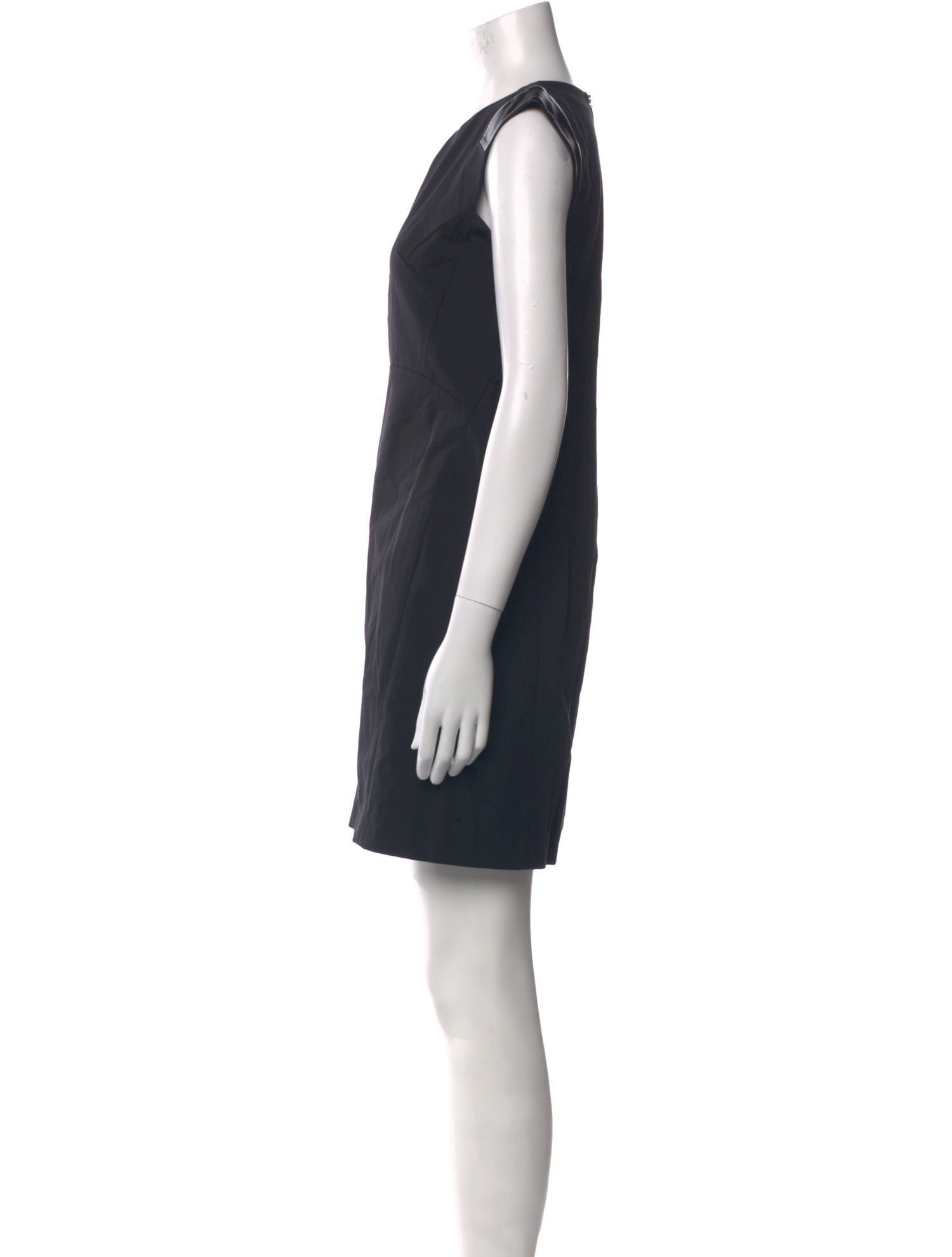 Lafayette 148 V-Neck Mini Dress