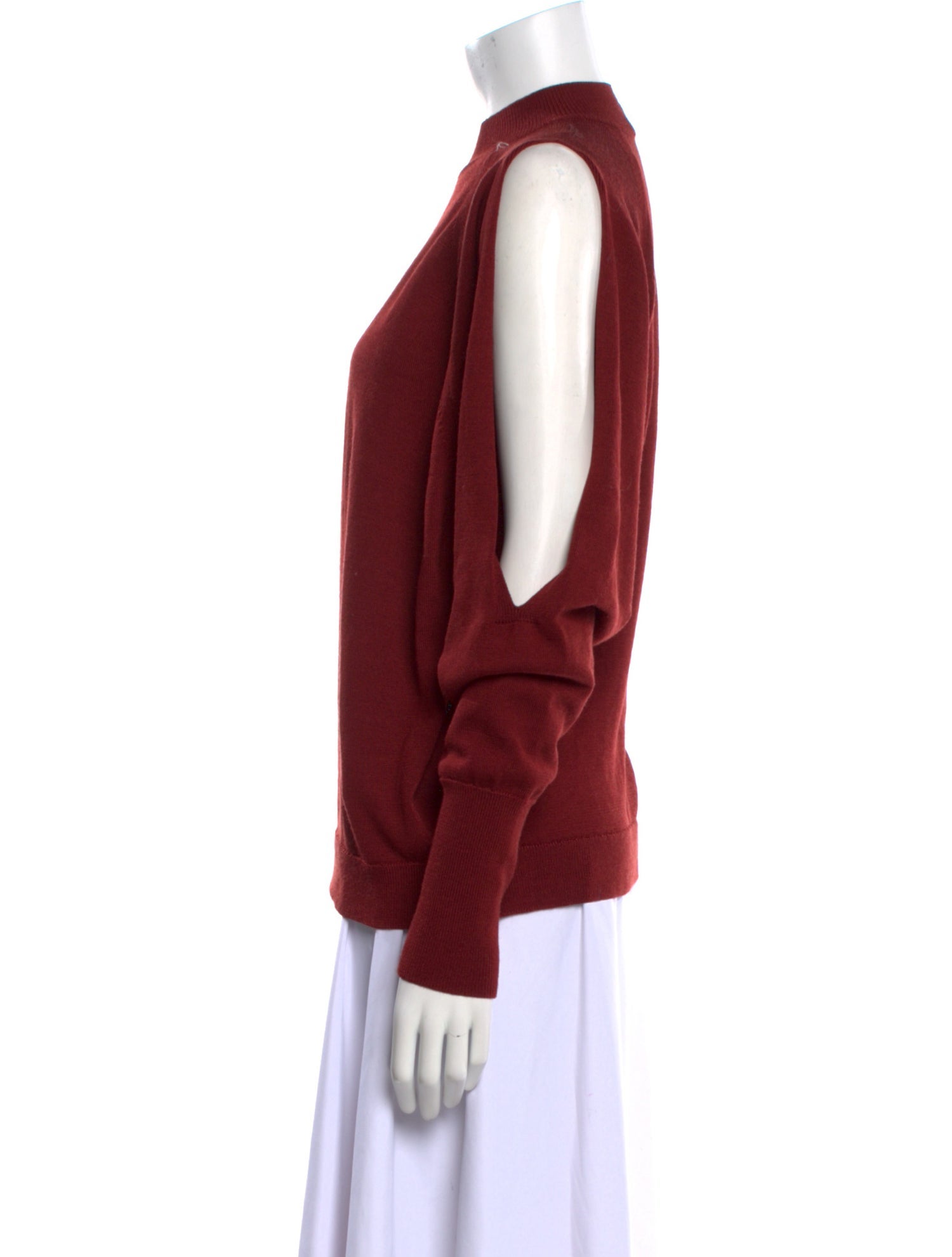 Lafayette 148 Merino Wool Mock Neck Sweater