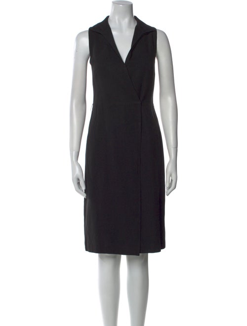 Lafayette 148 V-Neck Knee-Length Dress