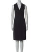 Lafayette 148 V-Neck Knee-Length Dress