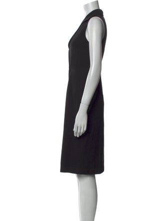 Lafayette 148 V-Neck Knee-Length Dress