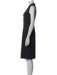 Lafayette 148 V-Neck Knee-Length Dress