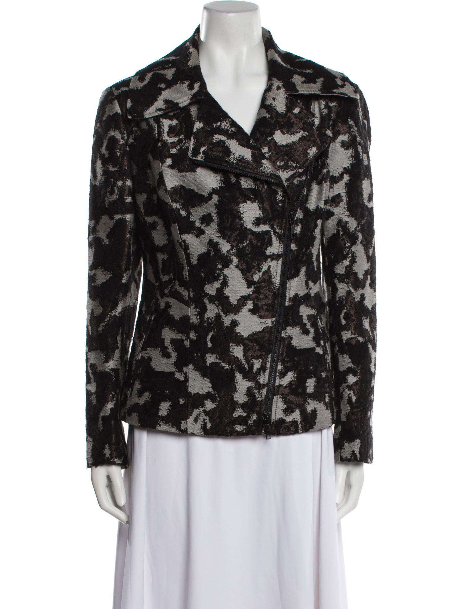 Lafayette 148 Wool Floral Print Blazer