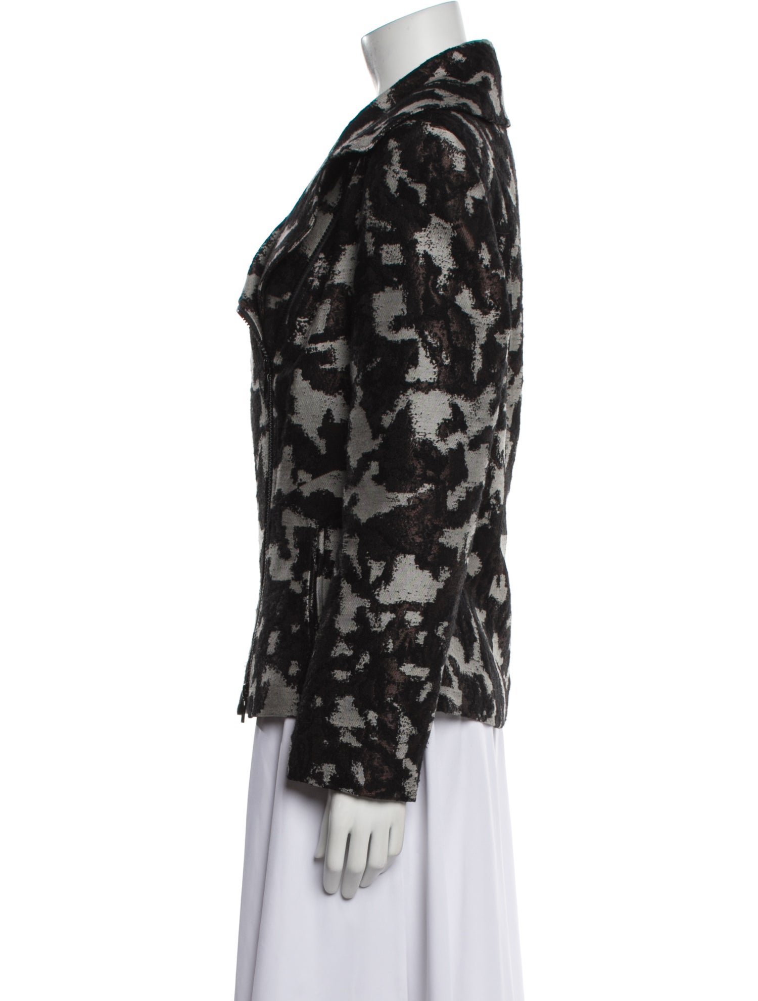 Lafayette 148 Wool Floral Print Blazer