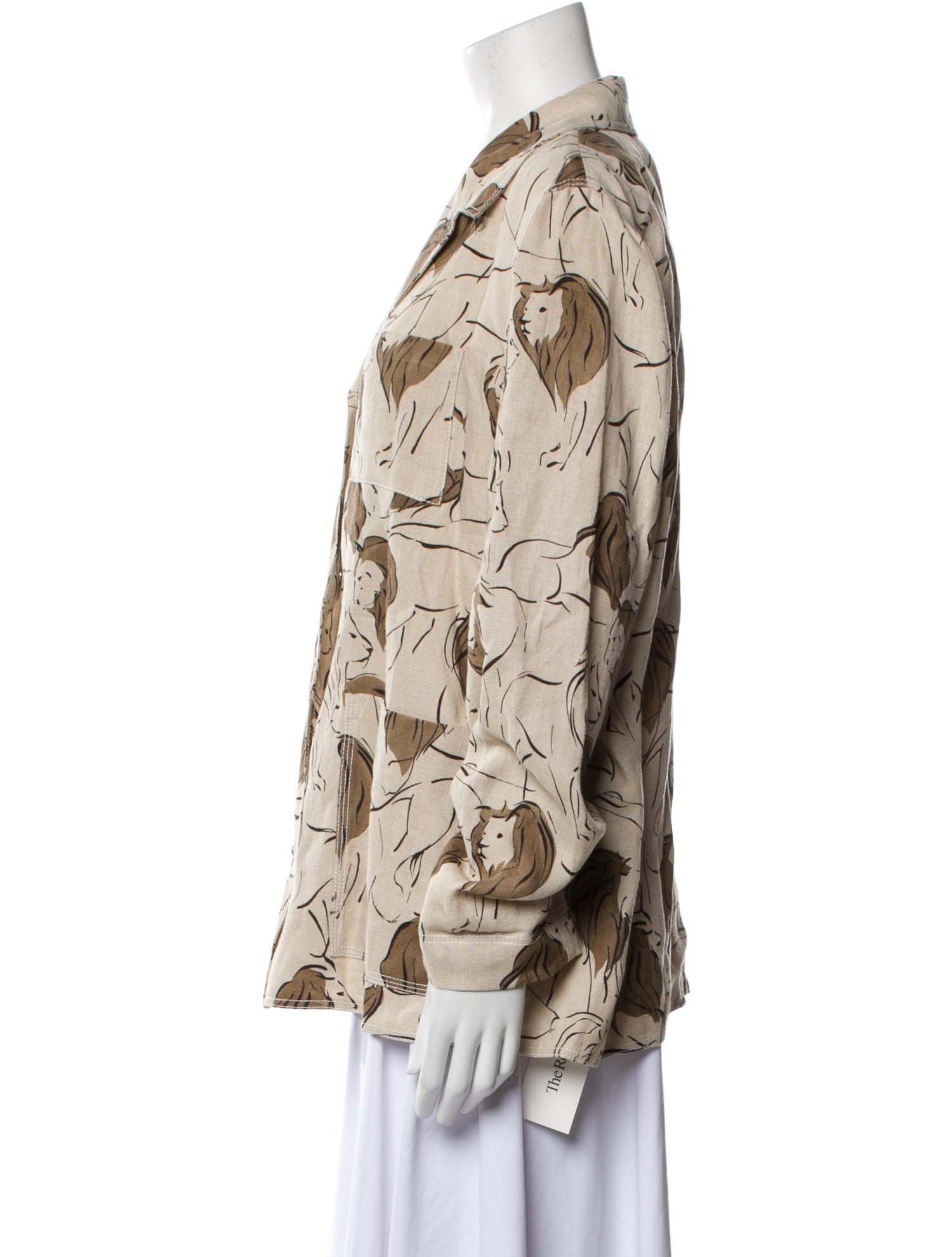 Lafayette 148 Linen Floral Print Blazer