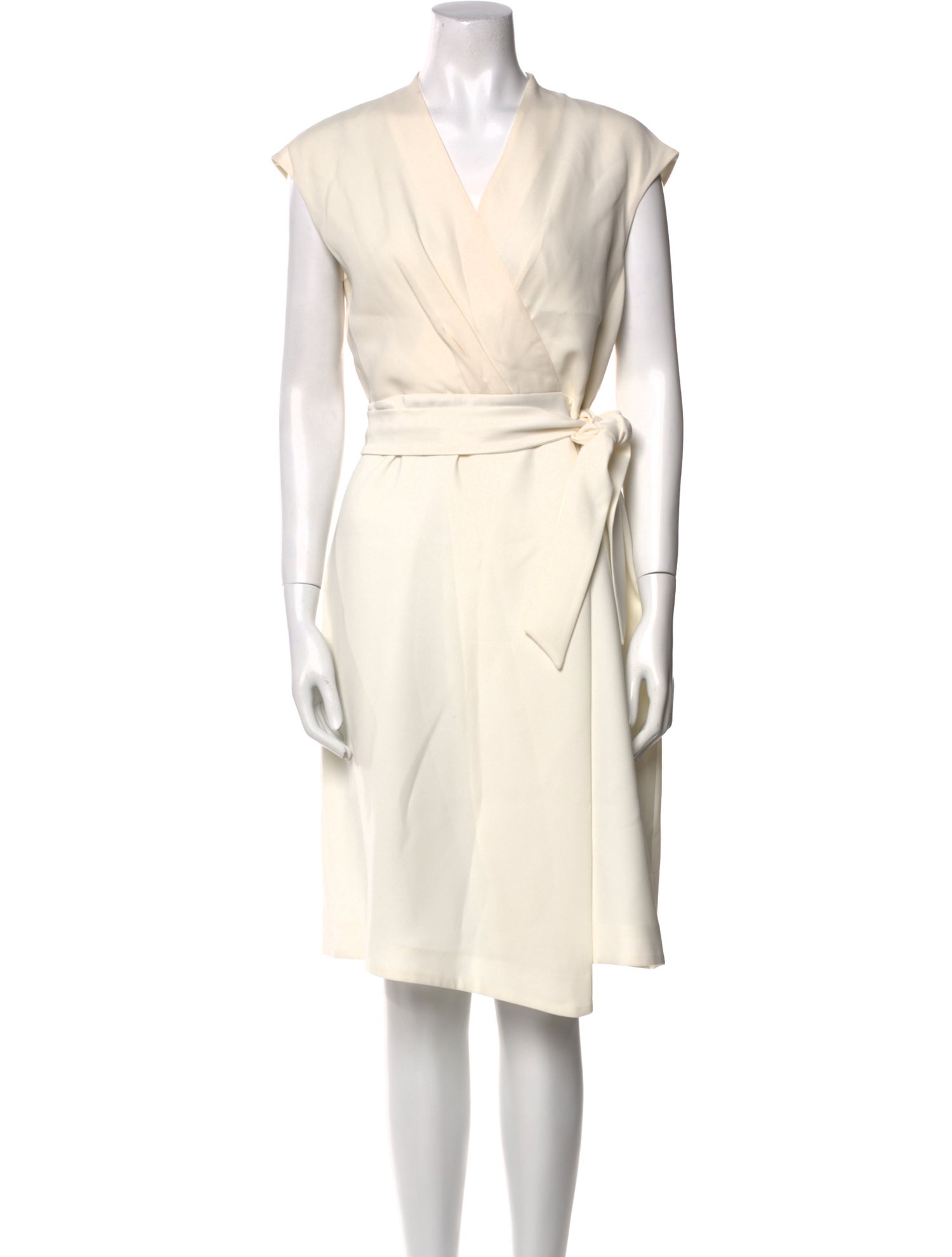 Lafayette 148 V-Neck Knee-Length Dress