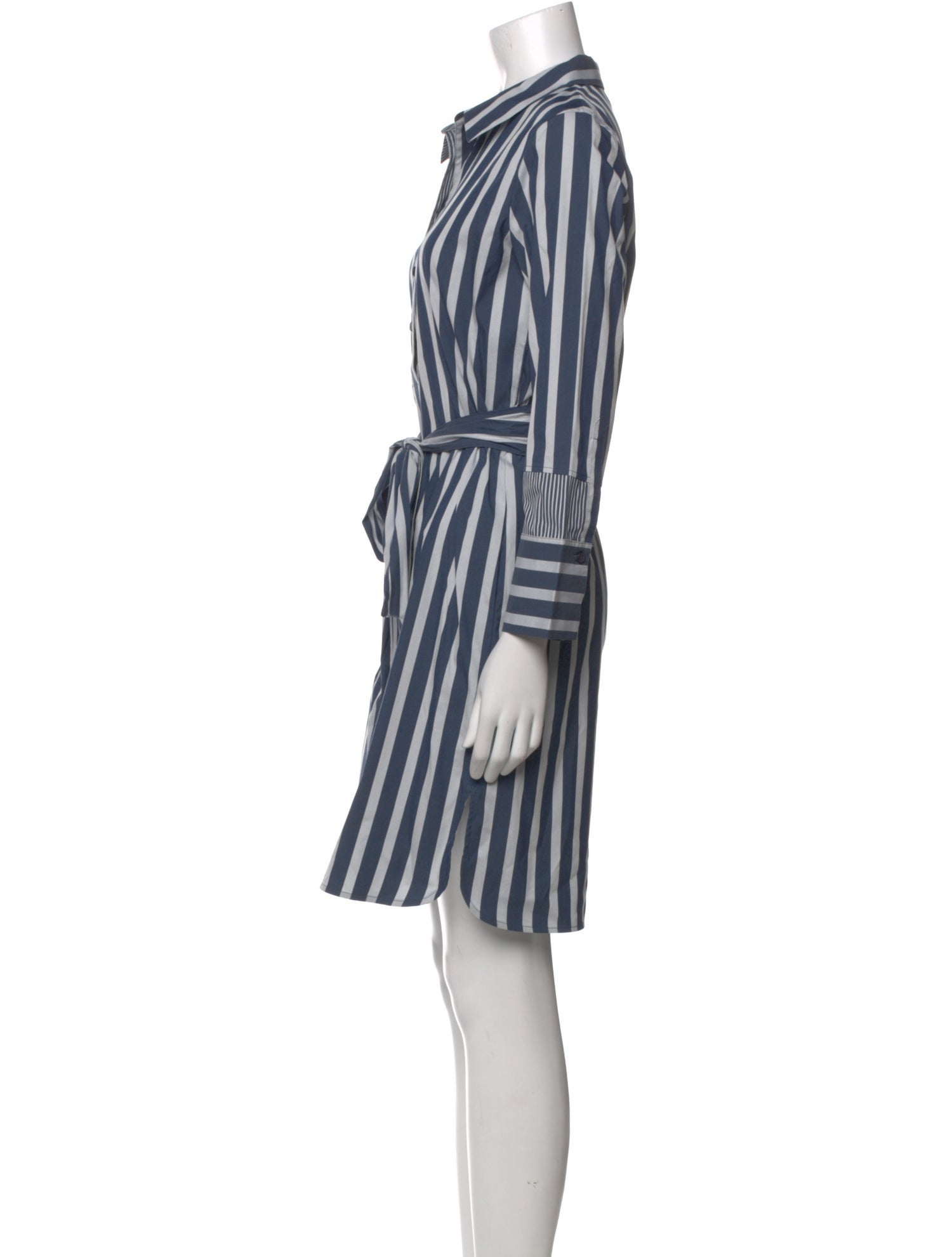 Lafayette 148 Striped Knee-Length Dress