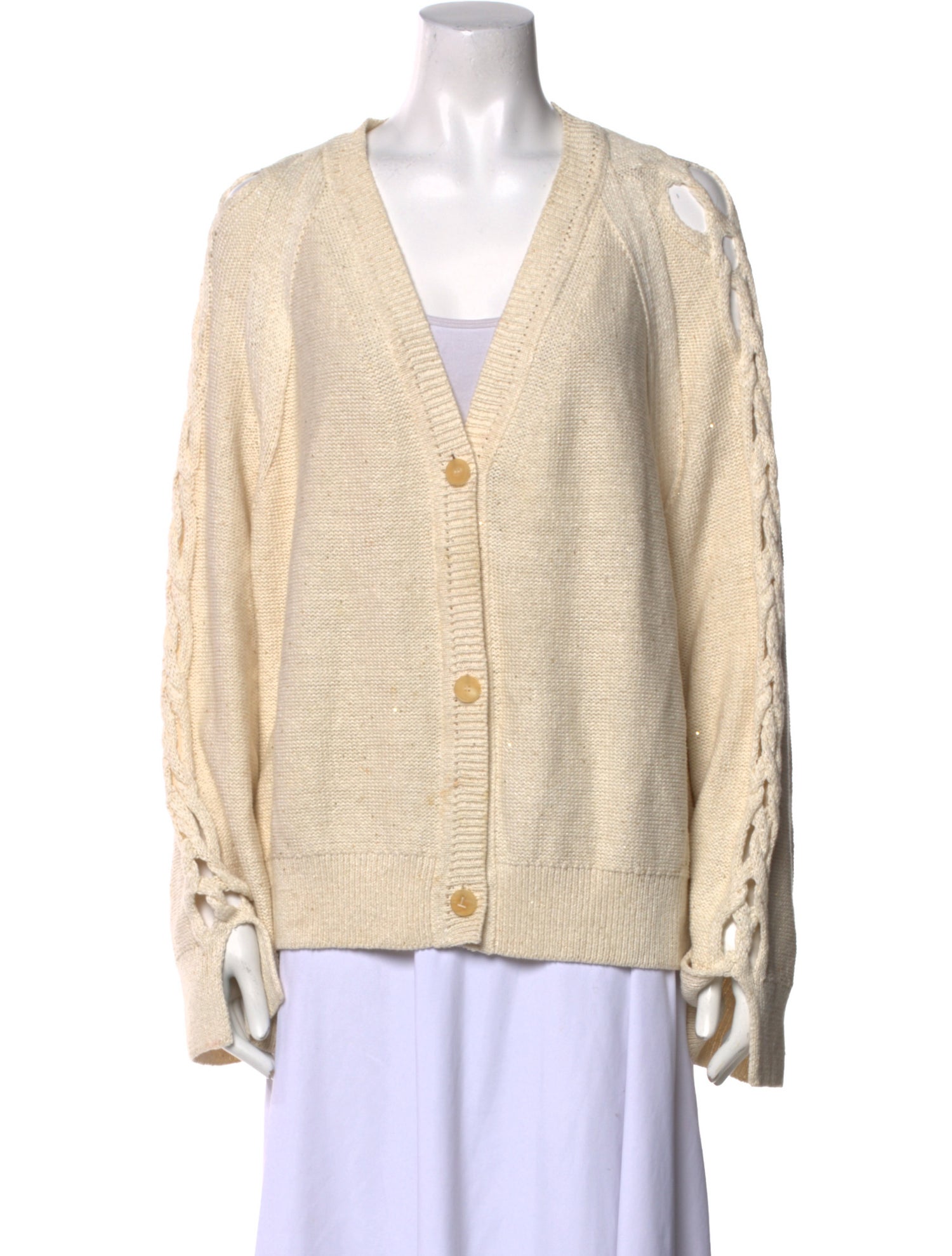 Lafayette 148 Linen V-Neck Sweater