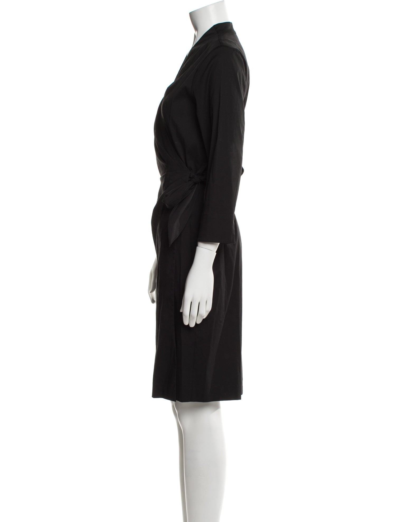 Lafayette 148 V-Neck Knee-Length Dress