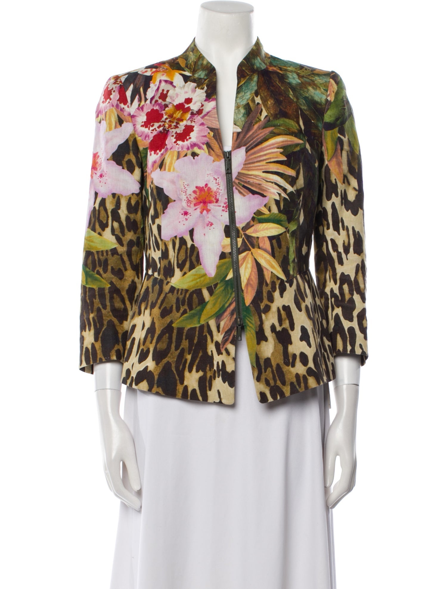 Lafayette 148 Animal Print Evening Jacket