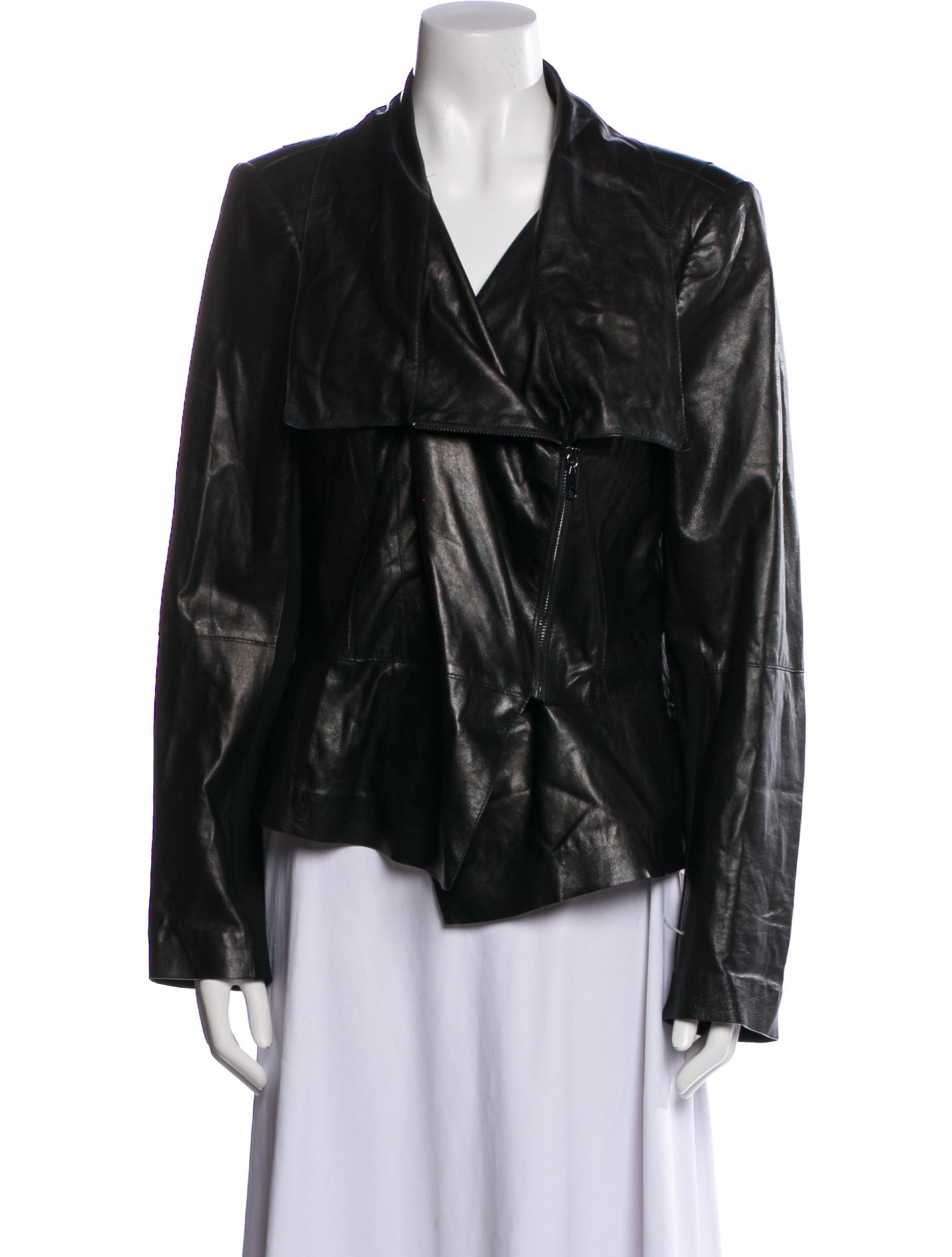 Lafayette 148 Leather Blazer