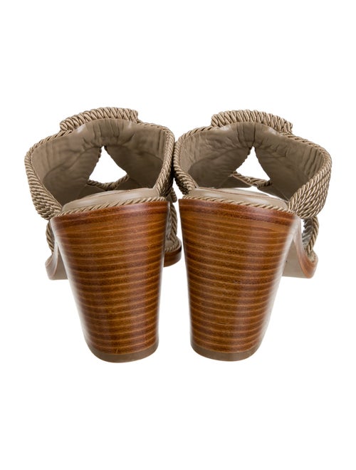 Lafayette 148 Leather Cutout Accent Slides