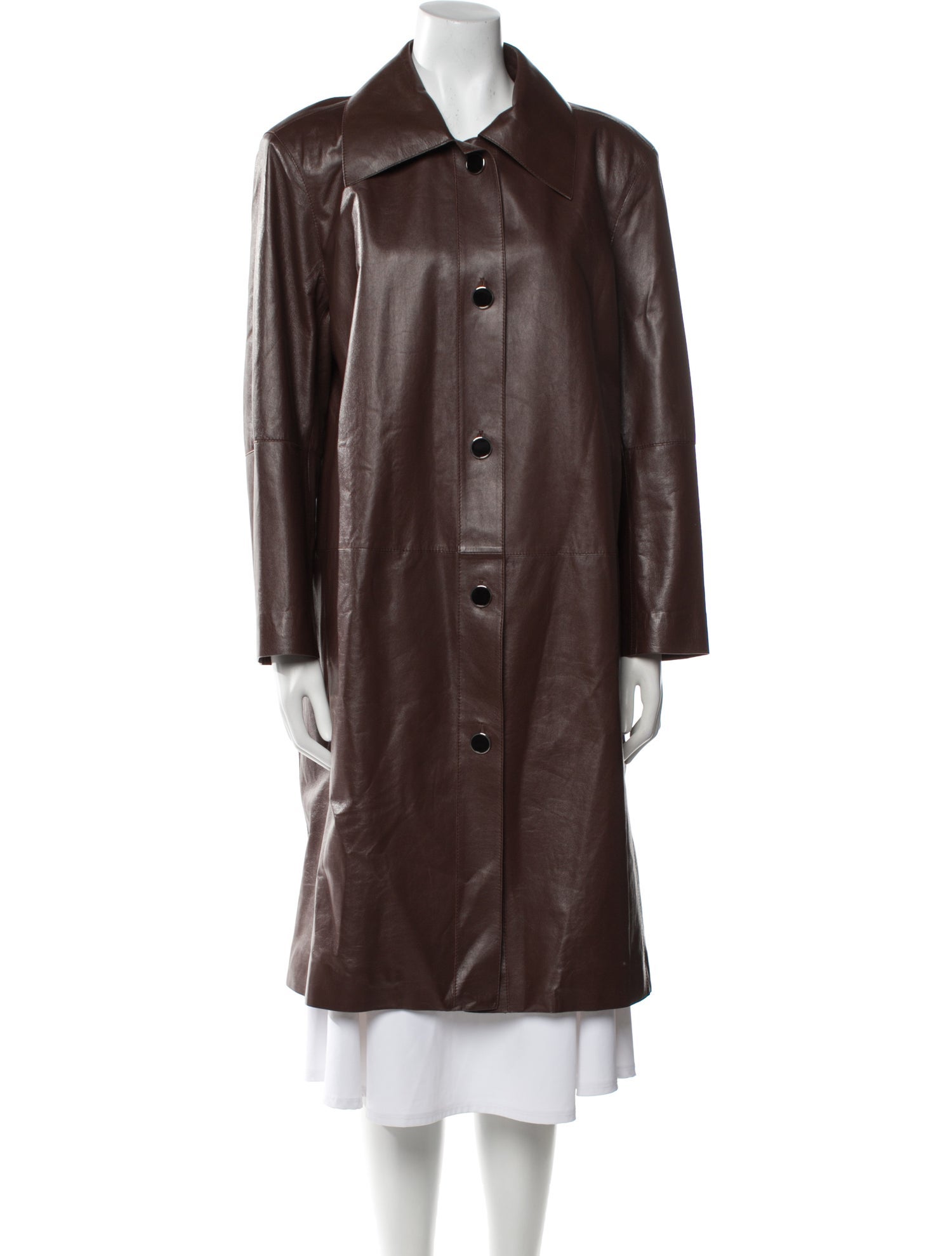 Lafayette 148 Leather Trench Coat