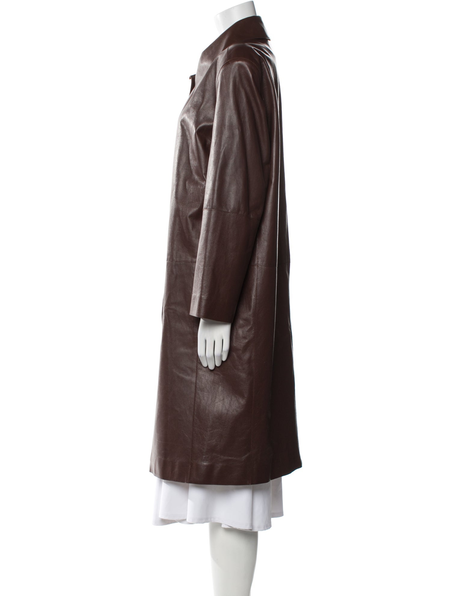 Lafayette 148 Leather Trench Coat
