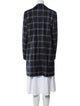 Lafayette 148 Virgin Wool Plaid Print Coat