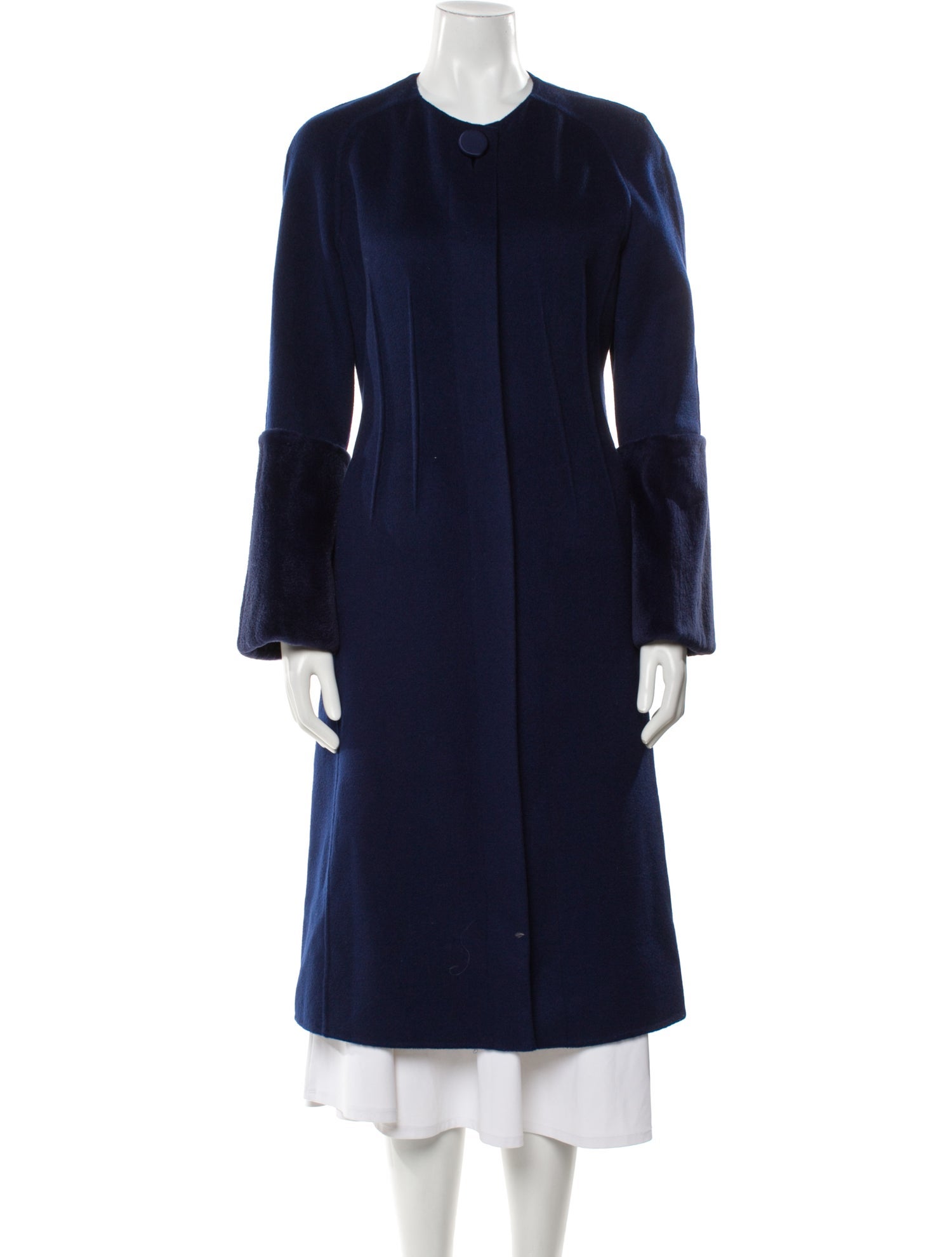 Lafayette 148 Cashmere Faux Fur Coat