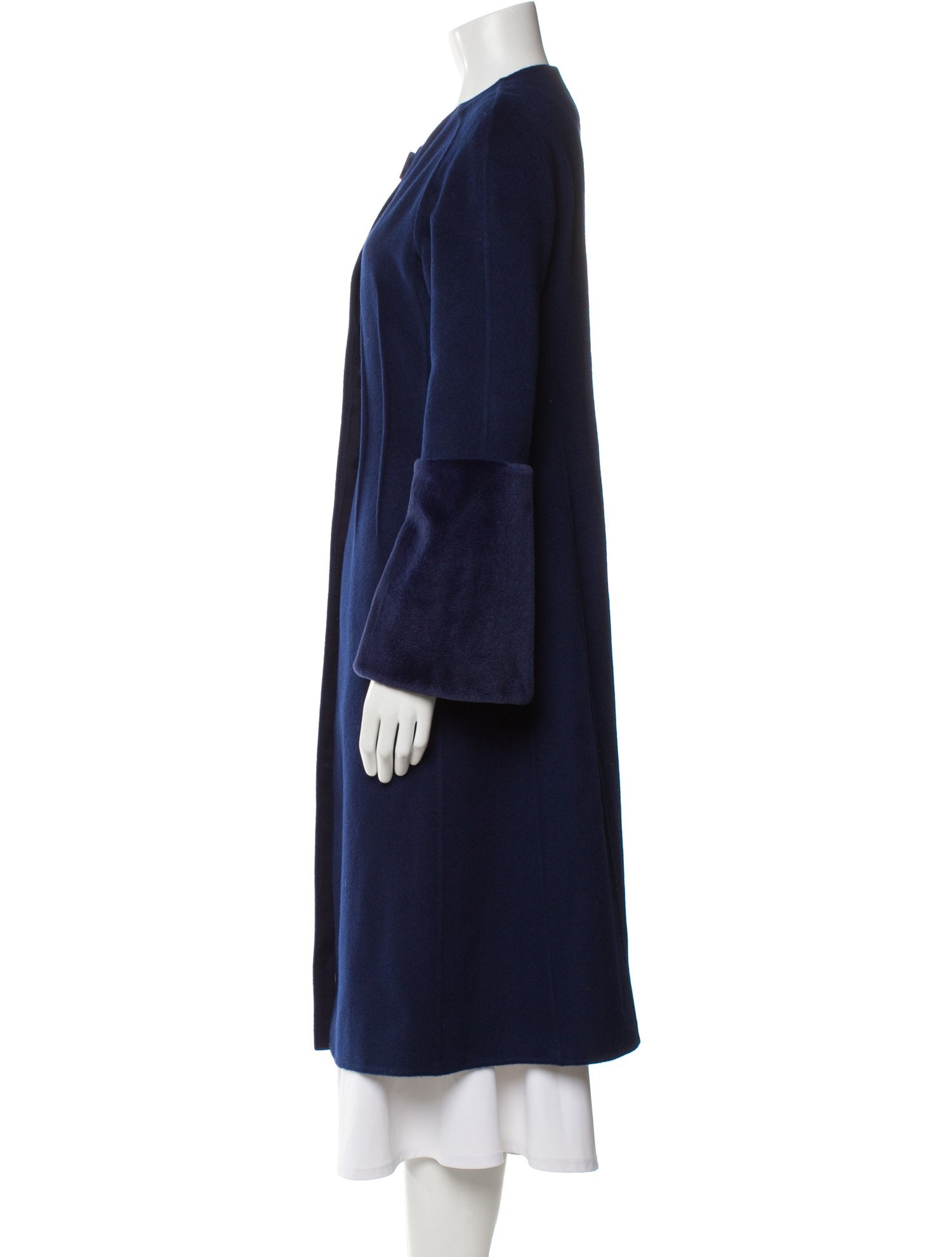 Lafayette 148 Cashmere Faux Fur Coat