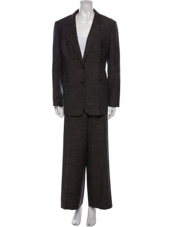 Lafayette 148 Virgin Wool Striped Pantsuit