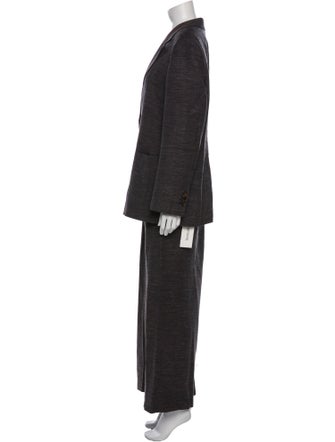Lafayette 148 Virgin Wool Striped Pantsuit