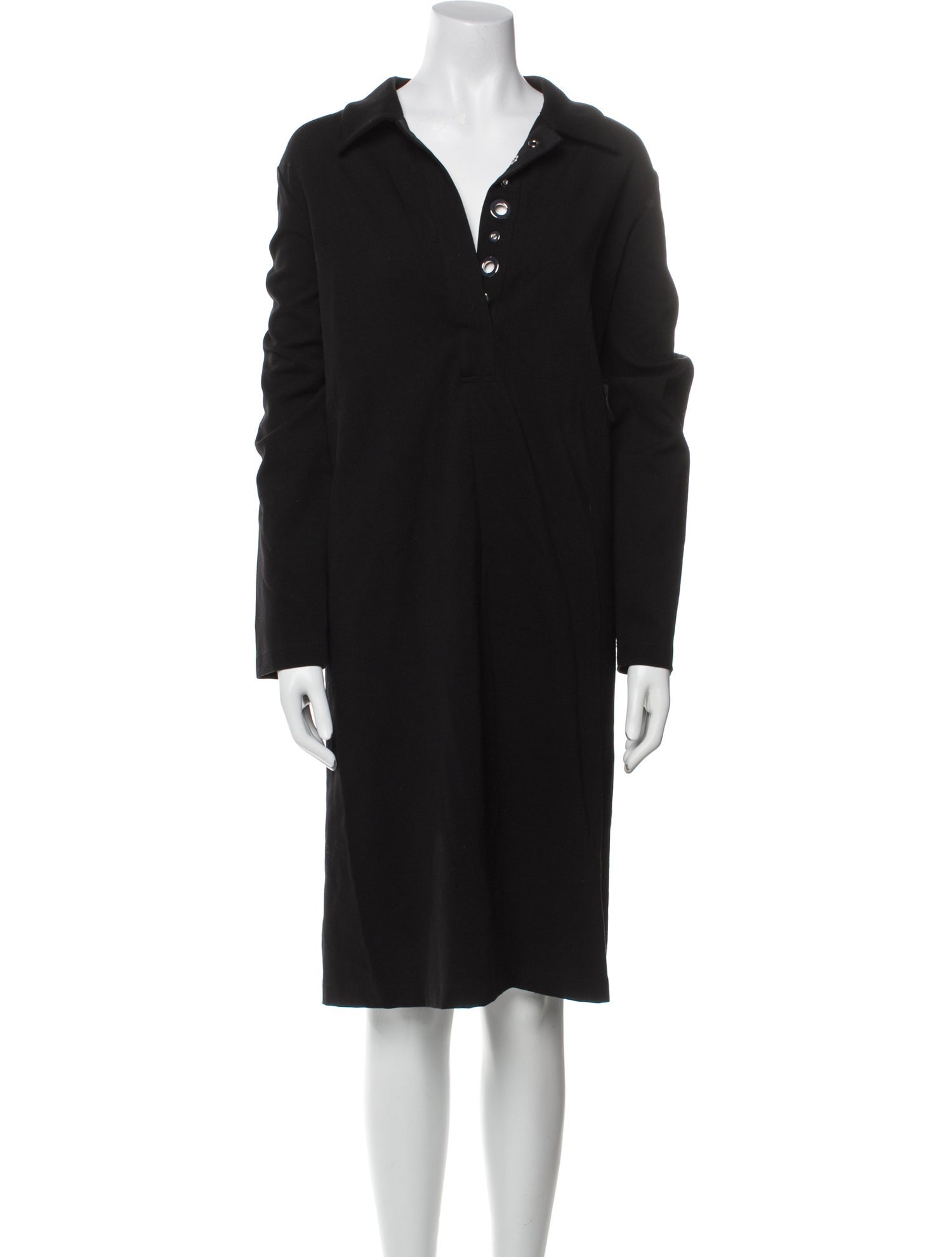 Lafayette 148 V-Neck Knee-Length Dress