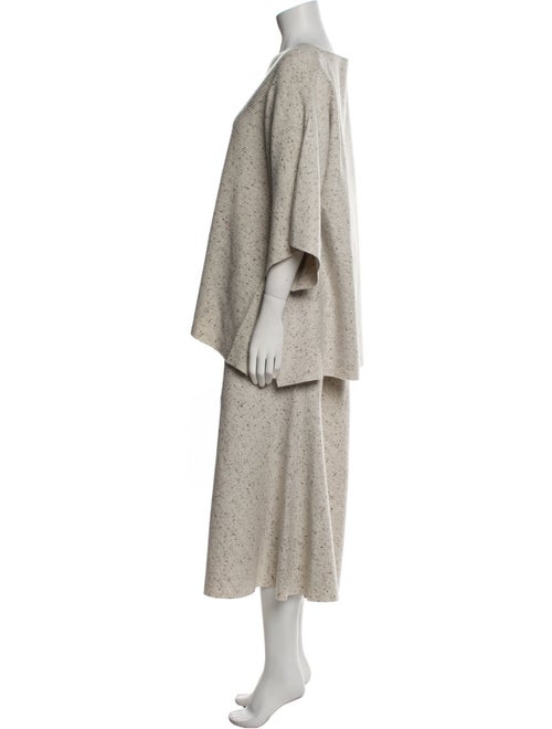 Lafayette 148 Wool Raw-Edge Trim Skirt Set