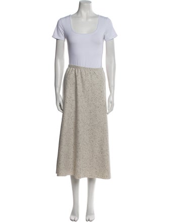 Lafayette 148 Wool Raw-Edge Trim Skirt Set