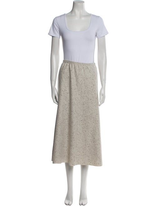 Lafayette 148 Wool Raw-Edge Trim Skirt Set