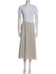 Lafayette 148 Wool Raw-Edge Trim Skirt Set