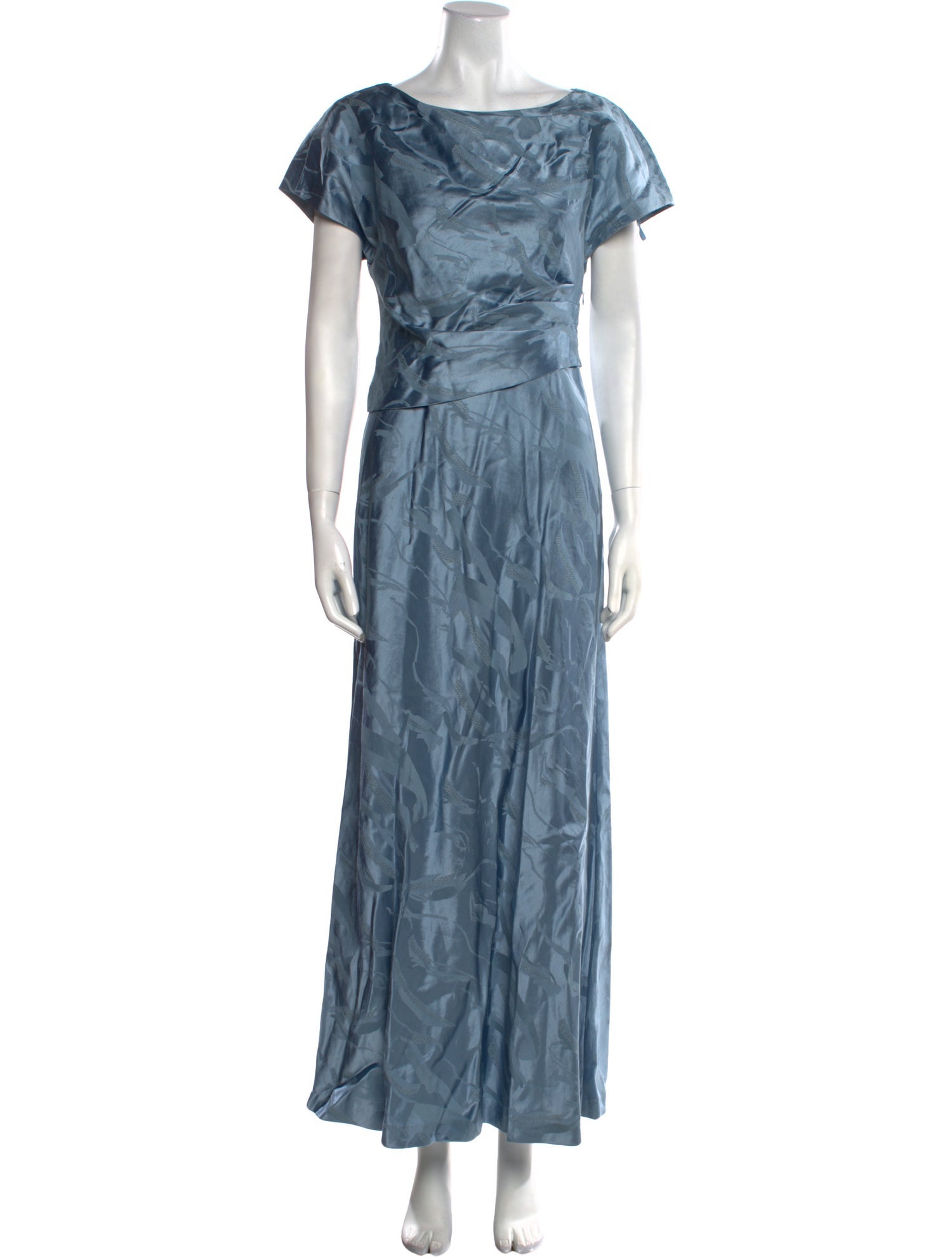 Lafayette 148 Bateau Neckline Long Dress