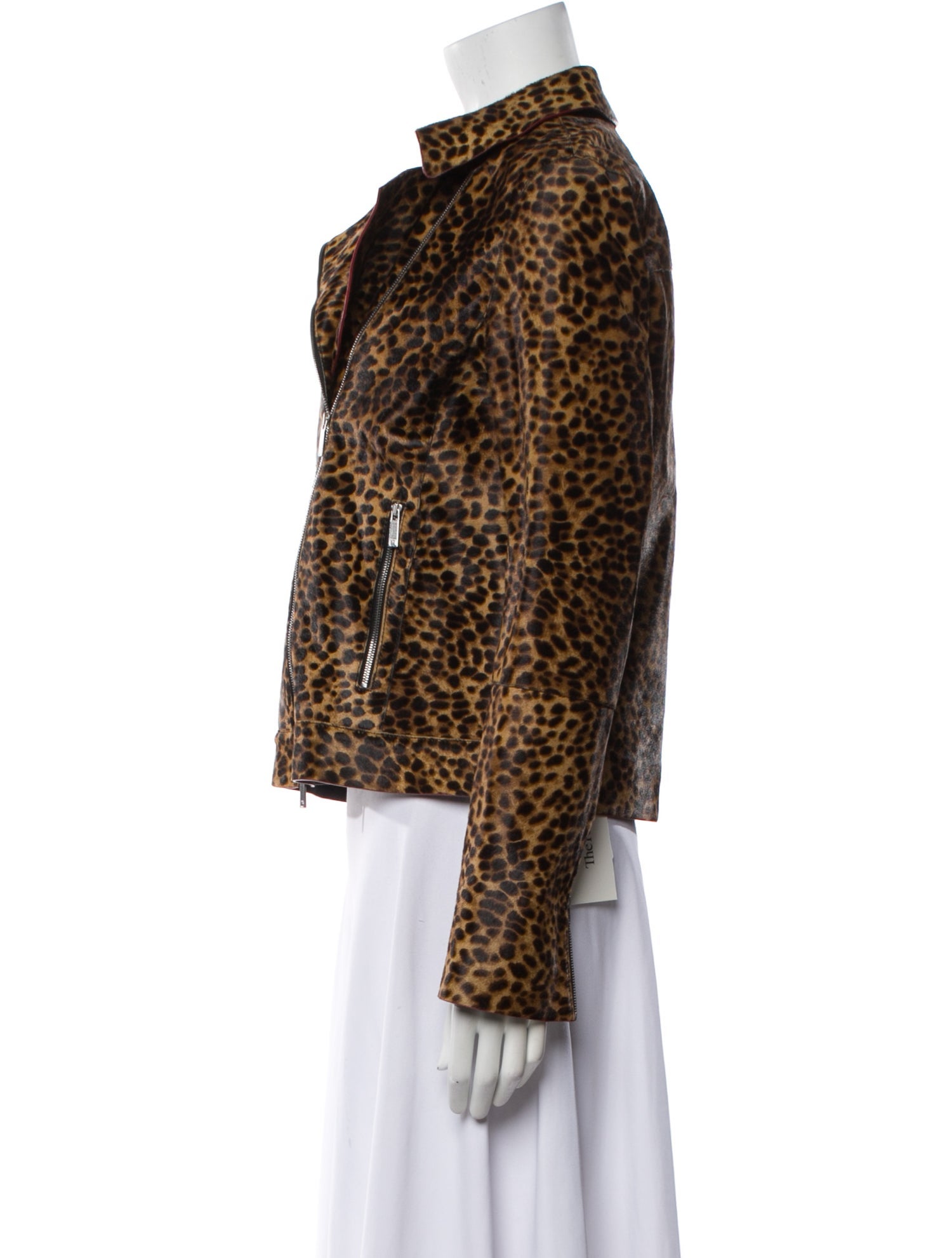 Lafayette 148 Ponyhair Tweed Pattern Fur Jacket